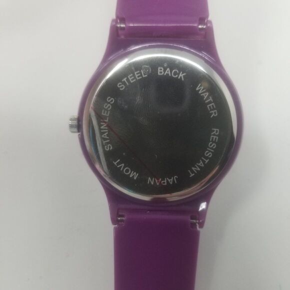 Prestige Medical Water Resistant Military Time Nursing Scrub Purple Band Watch - Picture 4 of 9